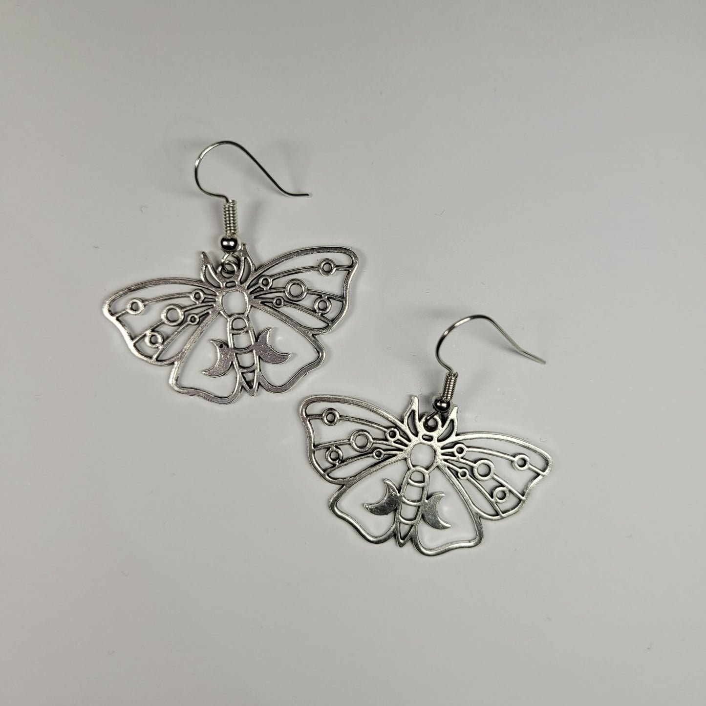 Silver Butterfly Earrings