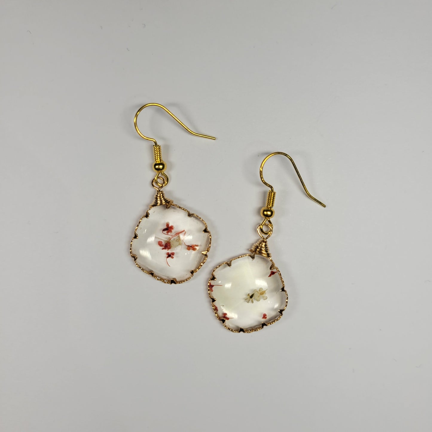 Floral Resin Earrings