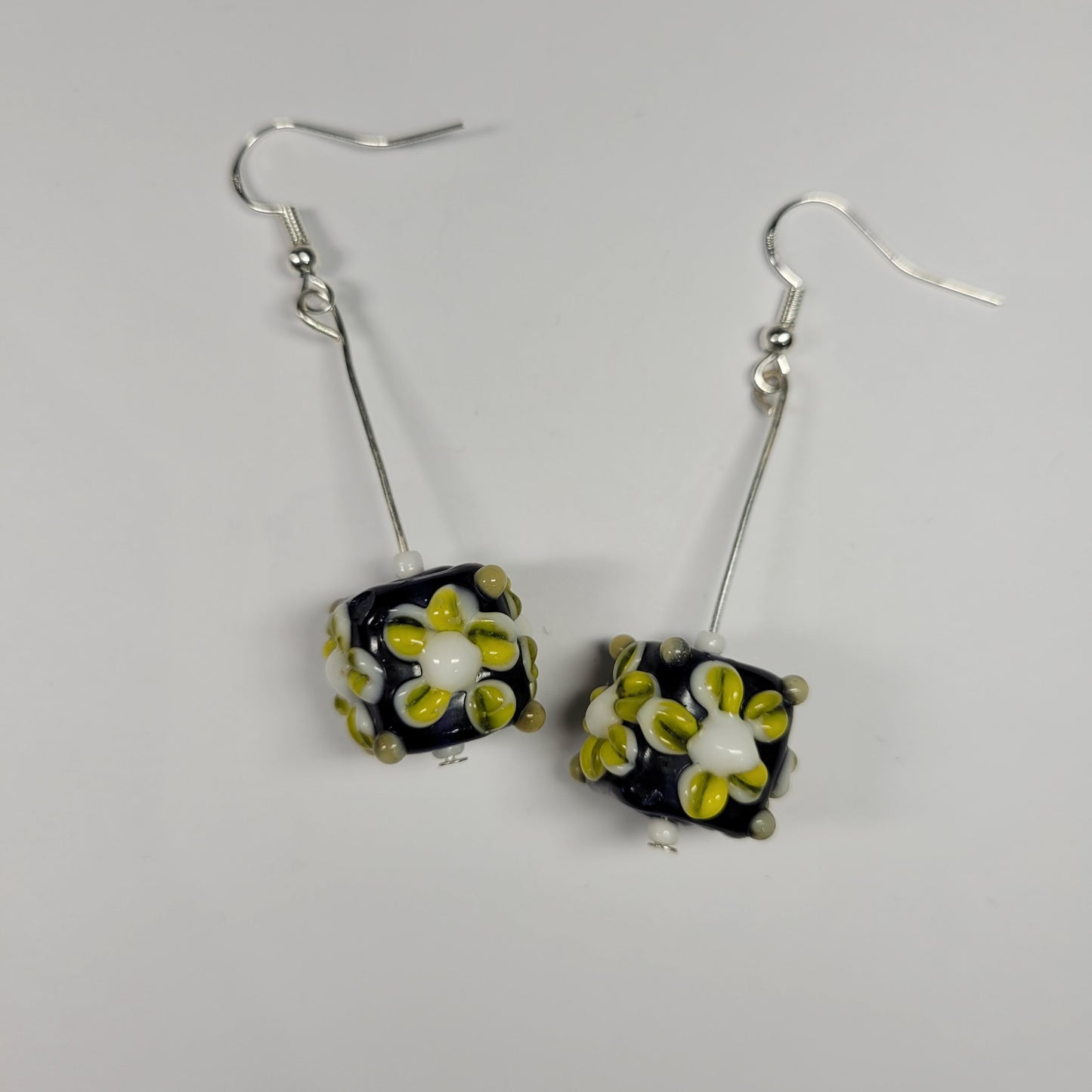 Flower Cube Earrings