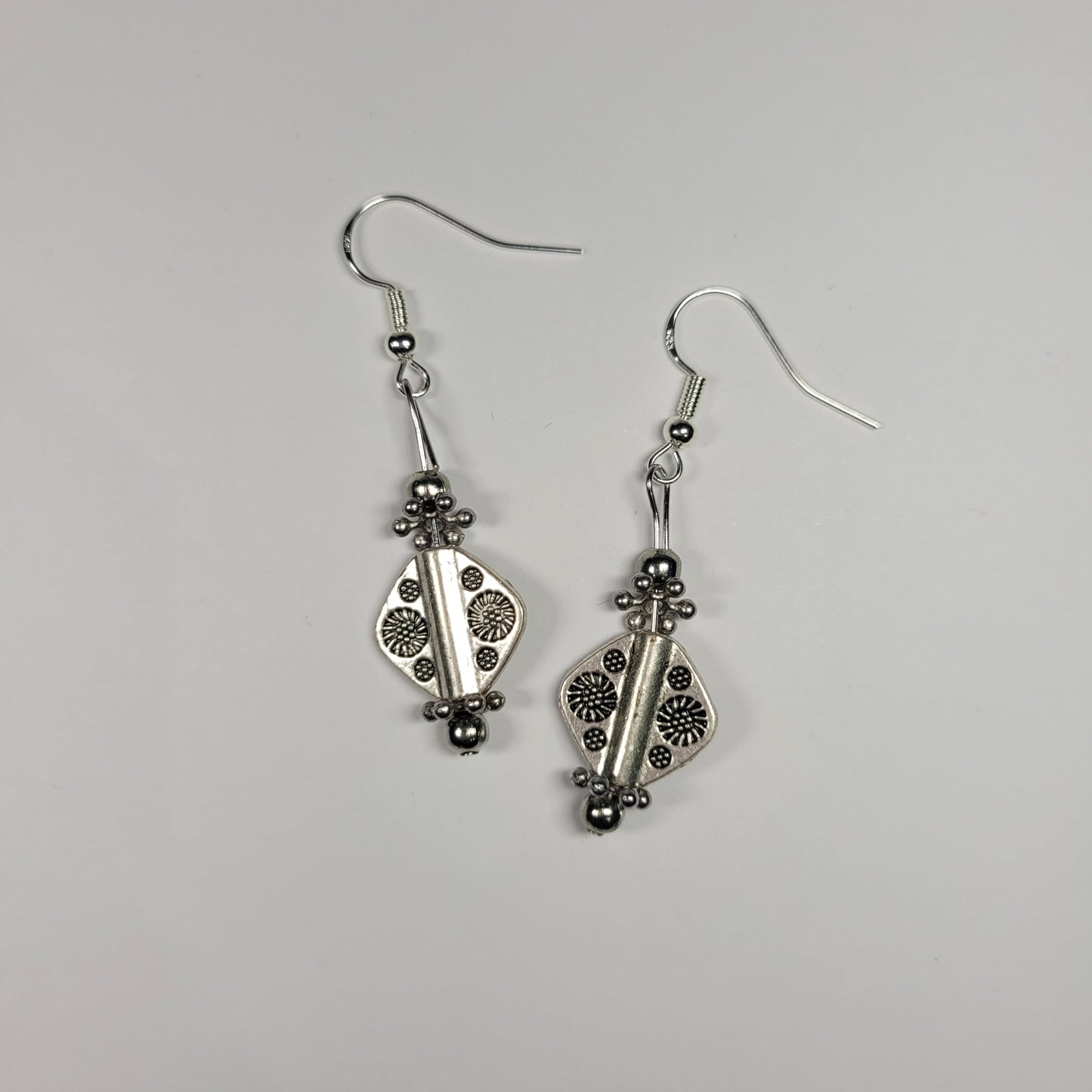 Silver Geometric Earrings