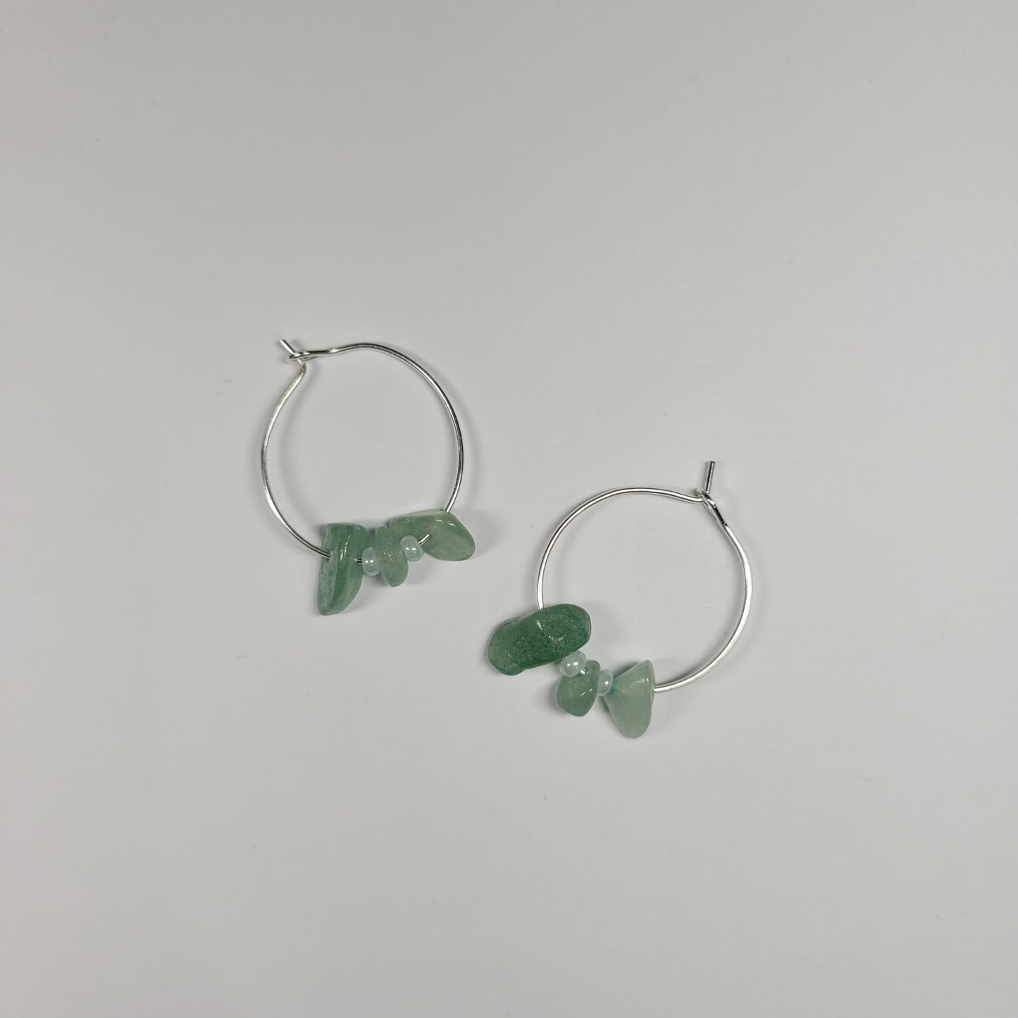 Glass Crystal Hoops