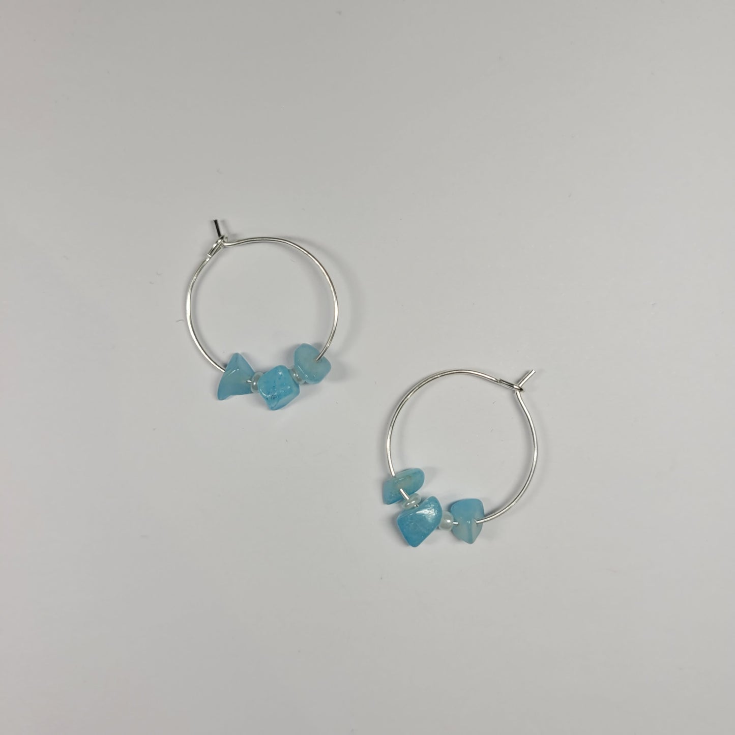 Glass Crystal Hoops