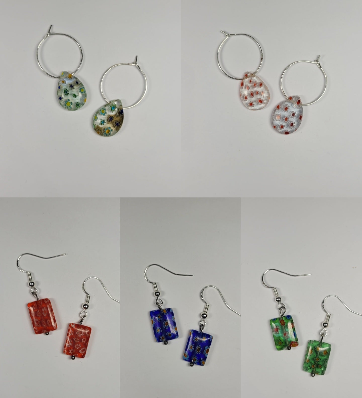 Flower Charm Earrings