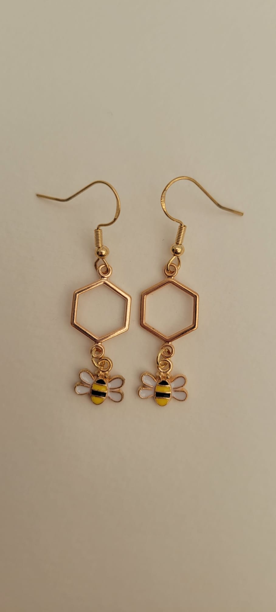 Gold Bee Earrings