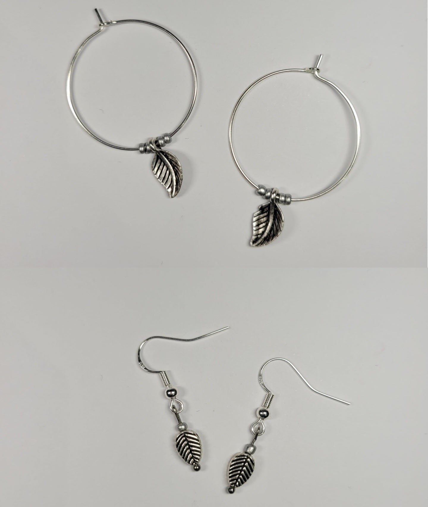 Silver Leaf Earrings